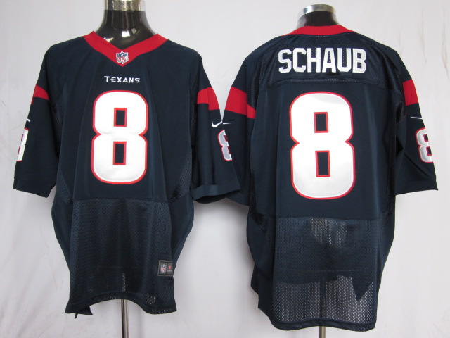 Nike Elite Houston Texans 8 Schaub blue jerseys
